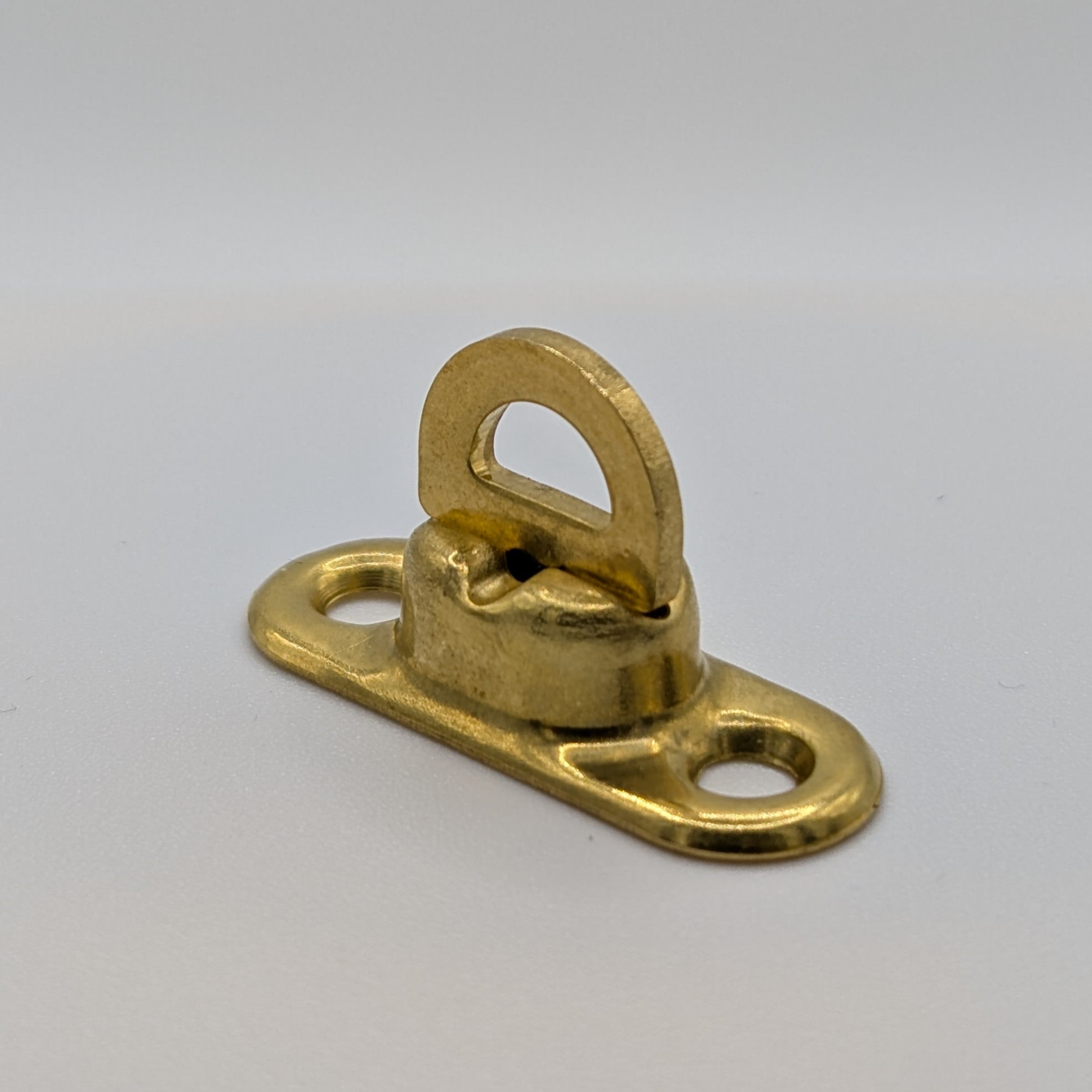 Drehverschluss Messing H = 8 mm für Ovalöse 17 x 11 mm